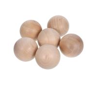 Holibanna Wooden Round Glass Bottle Stoppers 30mm Diameter Pine Wood Ball Corks for Glass Jar Sealing Home Bar Use 6pcs Set