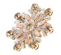 Holibanna Zircon Snowflake Brooch Winter Accessory Crystal Lapel Pin Decorative Christmas Pin for Dresses Suits Wedding Jewelry for Women