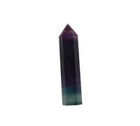 Holibanna ZZ0144 Natural Fluorite Crystal Column Hexagonal Rod for DIY Decoration Healing and Meditation