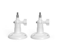 Holicfun 360° Adjustable Indoor/Outdoor Security Camera Wall Mount - Universal 1/4"-20 Thread Mounting Bracket for Ring, Blink, Eufy, Google Nest, Arlo, Wyze & More - White, 2-Pack