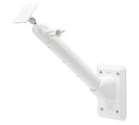 Holicfun Solar Panel Wall Mount for Ring, Arlo, Eufy, Wyze, Reolink Solar Panel and More, Universal 1/4"-20 Mounting Bracket with Long Arm (White)
