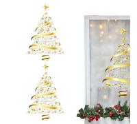 Holida Decals - Festive Stickers, Double-Side Festive Stickers, PVC Waterproof Glass Clings | Indoor Holiday Glass Decals for Door Clings Kitchens Bedrooms Nursery Classroom School
