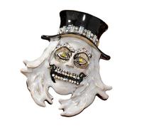 Holiday Accent Brooch Halloween Badge Pin, Silver haired Ah Pia