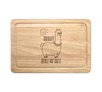 Holiday Alpaca My Bags Rectangular Wooden Chopping Board