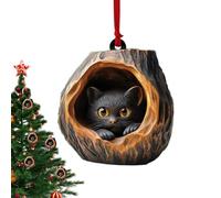 Holiday Animal Decorations | 2D Acrylic Cute Animal Ornaments Decor - Colorful Pendant Festive Decorations Bags for Holiday Wall Family Car Home Friends Colleagues Tree