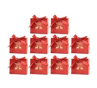 Holiday Bags - with Bow Tie Pouch - Christmas Candy Pouch | for Home Celebration Family School Tradition Cheer Party Festival Sharing Decoration