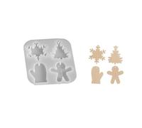 Holiday Baking & Craft Silicone Molds for Family Activities Snowman, Star, Tree Designs Silicone Christmas
