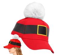 Holiday Baseball Cap, Santa Winter Hat for Adults, Adjustable Headwear with Compact, Home Accessories for Him & Her, Christmas Celebrations, Fun Gift to Family, Friend, and Outdoor, 21.26 x 23.62 Inch