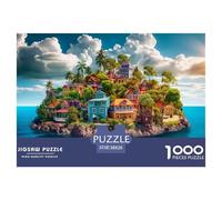 Holiday Bay Jigsaw Puzzles 1000 Pieces Jigsaw 38x26cm/1000pcs Toy for Adults And Kids Stress Reliever Family Game DIY Cardboard
