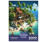 Holiday Bay Jigsaw Puzzles Puzzle for Adults Kids. 1000 Piece Art Great Gifts Challenge Toy Educational Games Home Decoration for Adults& Kids Age 14 Years Up 38x26cm/1000pcs