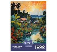 Holiday Bay Jigsaw Puzzles Puzzle for Adults Kids. 1000 Piece Great Gifts Challenge Toy Educational Game Home Decoration for Adults& Kids Age 14 Years Up 38x26cm/1000pcs