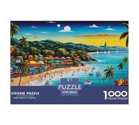 Holiday Bay Jigsaw Puzzles Puzzle for Adults Kids. 1000 Piece Great Gifts Challenge Toy Educational Game Home Decoration for Educational Games Gifts 38x26cm/1000pcs