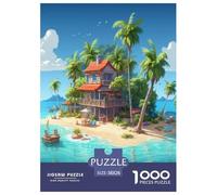 Holiday Bay Jigsaw Puzzles Puzzle for Adults Kids. 1000 Piece Great Gifts Challenge Toy Educational Game Home Decoration for Educational Games Gifts 38x26cm/1000pcs