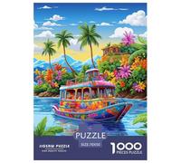 Holiday Bay Jigsaw Puzzles Puzzle for Adults Kids. 1000 Piece Interesting Great Gifts Challenge Toy Educational Game Home Decoration for Educational Games Gifts 70x50cm/1000pcs
