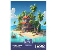 Holiday Bay Jigsaw Puzzles Puzzle for Adults Kids. 1000 Pieces Great Gifts Challenge Toy Educational Game Home Decoration for Educational Games Gifts 70x50cm/1000pcs