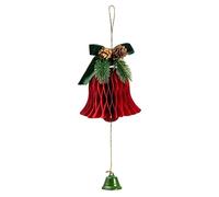 Holiday Bells - Christmas Chimes | Paper Hanging Holiday Bells | Festive Ornaments For Tree, Garland, Door, Table, Classroom, Store And Party Décoration - 11 X 35cm / 4.33 X 13.77 Inches