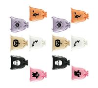 Holiday Candy Packaging Pouches Halloween Burlap Pull, 12 pcs