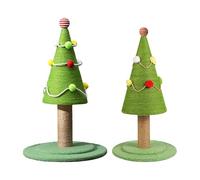 Holiday Cat Scratching Tree - Cute Cartoon Structure, Sturdy Construction, Soft Sisal Surfaces, Interactive Feature | Indoor Pet Toy for Cats, Relaxing Play, Engaging Entertainment, Home Cat Accessory