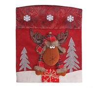 Holiday Chair Covers With Santa Claus, Snowman, And Reindeer Themes, For Transforming Dining Spaces During Christmas Celebrations(H-YT84)