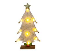 Holiday Christmas Tree with Lights Ornaments Tabletop Decorations Night Kid Children Toy Battery Operated Festive Decor Holiday for Home Party Decoration Easy Assembly Pine Needle Branchesmini