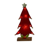 Holiday Christmas Tree with Lights Ornaments Tabletop Decorations Night Kid Children Toy Battery Operated Festive Decor Holiday for Home Party Decoration Easy Assembly Pine Needle Branchesmini