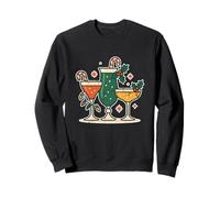 Holiday Cocktails With Candy Canes Sweatshirt