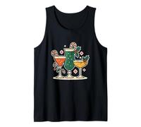 Holiday Cocktails with Candy Canes Tank Top