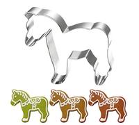 Holiday Cookie Cutter - Horse Shape Baking Mould Set Stainless Steel Easy Cut Design for Festive Pastry Treats Cookie Making in Kitchen Bakery for Family Parties Wi