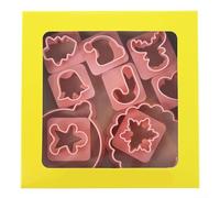 Holiday Cookie Cutter Set With 10 Festive Designs For Christmas Baking And Craft Projects, Constructed From Reusable PP Material