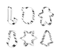 Holiday Cookie Molds - Stainless Steel Christmas Snowman Cookie Molds Set | Baking Mould for Dough Clay Food Pancake Sandwich Candy Winter Holiday Fall Lunch Party House