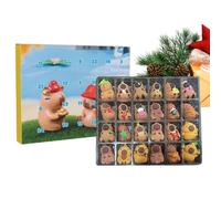 Holiday Countdown - 24 Days Capybara Collection | Christmas Rebooters Comepte Toys - For Home Bedroom Living Room Apartment School Celebration Party