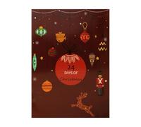 Holiday Countdown Calendar - 24 Days Refillable Treat Box, 21.5 x 30.5 x 4 cm, Countdown to for Home, Living Room, Bedroom, School, Party, Daily Family Activity