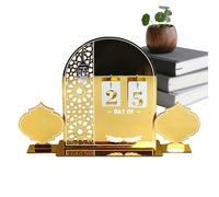 Holiday Countdown Calendar | Middle Eastern Holiday Desktop Countdown Ornament | Acrylic Advent Desk Decor,for Home Desk Dining Table Shelf Entryway Cabinet