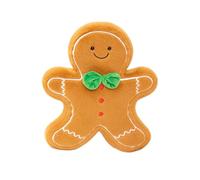 Holiday Cushions, Festive Tree with Gingerbread Pattern, Decorative Pillow, Plush Cotton Fill, Warm Comfortable Function, Home Décor Tool, Holiday Accessory for Guest Room 14.17x11.81x3.94 inches