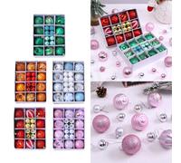 Holiday Decoration Balls Set of 26 Vibrant and Fun Ornaments for a Merry Christmas (Orange)