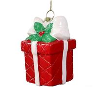 Holiday Decorations Ornament Set for Christmas For Tree with Santa, Train and Snowman Characters for Festive Atmosphere (Present Pack)