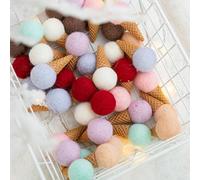 Holiday DIY Felt Ice Cream Ornaments for Creative Christmas Decor, Perfect for Crafting Festive Decorations and Adding Whimsical Elements to Wreaths (green)