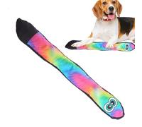 Holiday Dog Toy, Chew Toy for Dog Cuddly Toys, Puppy Toys, Plush Squeaker on the Tail - Pet Snake Toy, Rainbow Squeaky Toy, Long Dog Toy for Medium
