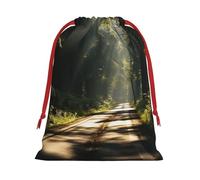 Holiday Drawstring Gift Bags Road Wrapping Sacks Pouches for Xmas Presents Craft Jewelry Pouches Christmas Candy Bag for Wedding Party Favor Wrapping Bags