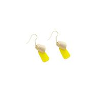 Holiday earrings, brand dazzling decoration,Creative earrings,the earring that can be worn in ordinary times Rose Dangle Earring (Yellow, One Size)