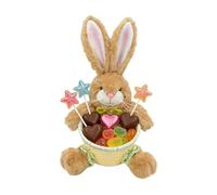 Holiday Eggs Container - Decorative Boxes, Easter Storage Basket, Seasonal Candy Bin with Handles, Festive Snack Holder Treats Sweets | Family Celebration for Home Gathering and Party Decorations