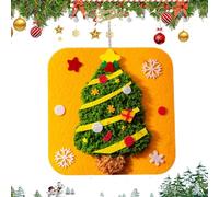 Holiday Embroidery Kit, Easy Christmas Theme Sewing Crafts for Birthday Gift, Compact Design Hands on Learning with Fun Projects, Seasonal Sewing Kits for Girls Boys Beginners