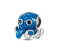 Holiday Family Mother Daughter Travel Rabbit Cat Dog Love Charm Bead Pendant 925 Sterling Silver Compatible With Pandora Charm Moments Bracelet (Octopus Squid Sea Ocean)