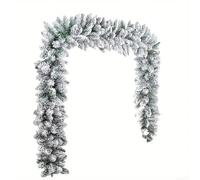 Holiday Flocked PVC Garland for Fireplace and Door Hanging, Construction with Classic Style, Suitable for Indoor and Outdoor Seasonal Display, 5FT and 6FT Lengths (B-1.5M)