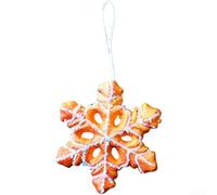 Holiday Foam Ball Hanging Ornaments with Multiple Christmas Shapes Including Ice Cream, Cake, Candy, Donut, and Snowflake (Snowflake)