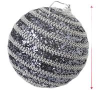 Holiday Foam Ball Ornaments with Gold Glitter Finish for Tree Hanging, Handmade Lightweight Decorations with Festive Shapes Including Stars, Pinecones, and More (G)