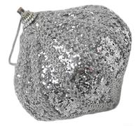 Holiday Foam Ball Ornaments with Gold Glitter Finish for Tree Hanging, Handmade Lightweight Decorations with Festive Shapes Including Stars, Pinecones, and More (L)