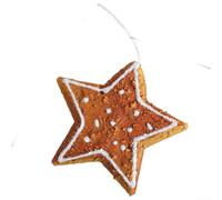 Holiday Foam Ornament Pack of 6 with Snowflake, Star, Cookie Man, Ball, Doughnut, and Lollipop Shapes for Christmas Tree and Seasonal DIY Decoration (C)