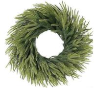 Holiday For Door Pine Wreath With Realistic Branch Detail, Easy To Store And Reuse Every Season(30cm wreath)