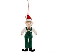 Holiday For Elf Doll Plush Ornament for Tree Decoration, Featuring Cartoon Style and Soft Fabric, Suitable for Boys and Girls Seasonal Xmas Use (Boy)